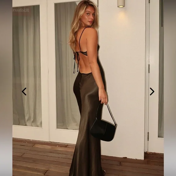 Bec & Bridge Metallic Brown Maxi Dress - Picture 13 of 13